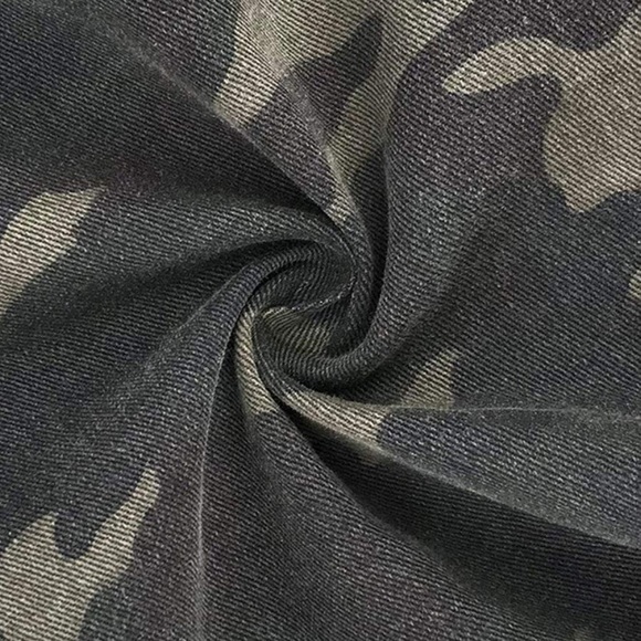 Sequin Camouflage Jacket Casual Long Sleeve Lightweight - Picture 7 of 8
